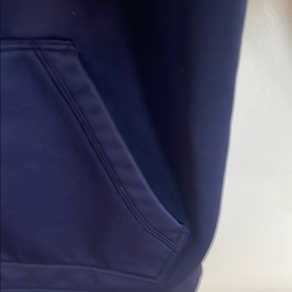 Under Armour Dark Blue Hoodie with Cream Logo - Picture 4 of 8